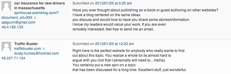 Understanding and Catching Blog (Comment) Spam Understanding and Catching Blog (Comment) Spam